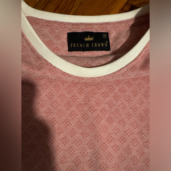 French crown pink crew neck tee - Picture 2 of 2